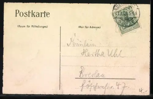 AK Studentenwappen der V. D. St.