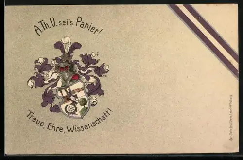 AK Studentenwappen der A. Th. V.