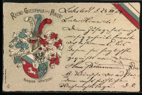 AK Studentenwappen der Rheno-Guestphalia