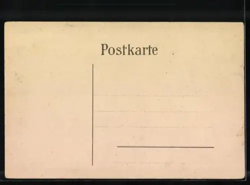 AK Studentenwappen in Lila und Weiss von Dame gehalten