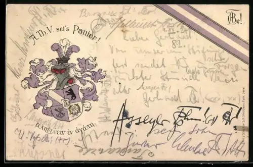 AK Studentenwappen der A. Th. V.