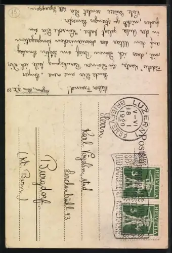 AK Studentenwappen der Semper-Fidelis