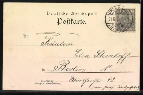 AK Studentenwappen mit Adler, Vivat, crescat, floreat, A. T. V. Kurmark