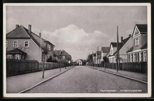 AK Hammerstein, Partie in der Hindenburgstrasse