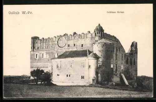AK Gollub /W.-Pr., Blick auf Schloss Golau