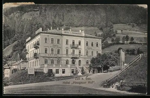 AK Zell a. See, Hotel Pinzgauer Hof am Berghang