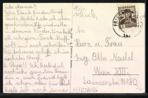 AK Hartberg, Erholungsheim der Angestellten d. Oesterr. Creditanstalt u. Wr. Bankverein