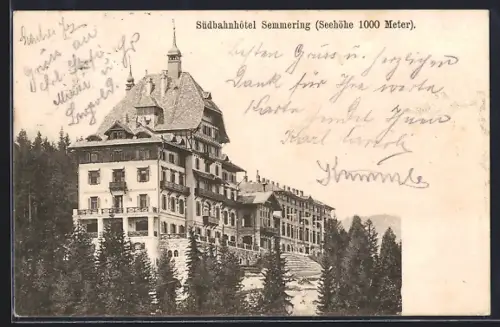 AK Semmering, Südbahnhotel Semmering