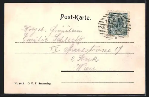 AK Semmering, Südbahnhotel Semmering