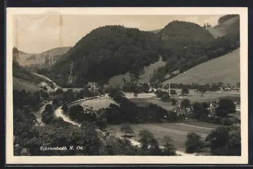 AK Lilienfeld /N. Oe., Schrambach mit Strasse