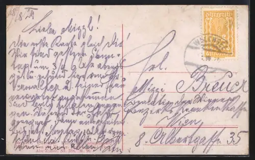 AK Walchsee /Tirol, Uferpartie mit Kirche und Boot