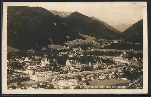AK Bad Ischl /Salzkammergut, Teilansicht mit Trauntal
