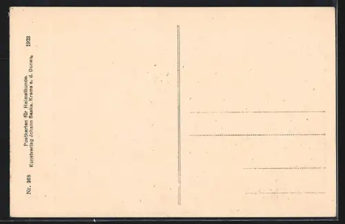 AK Sarmingstein a. d. Donau, Teilansicht mit Bäumen