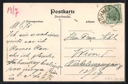 AK Wien, Maria- Josefa- Park gegen das Arsenal