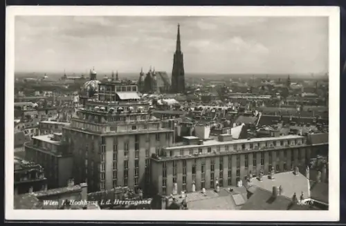 AK Wien I, Hochhaus i. d. Herrengasse, Kirche