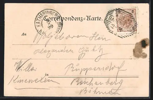 AK Baden, Strassenpartie im Helenenthal