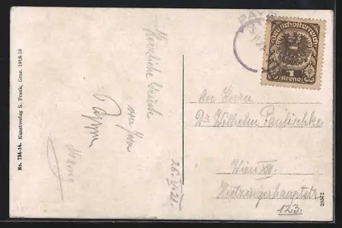AK Reichenau /N.-Oe., Teilansicht mit Bergen