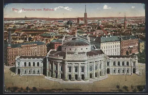 AK Wien, Panorama vom Rathaus