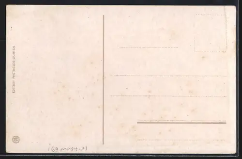AK Interlaken, Harder-Kulm, Blick über das Berner Oberland
