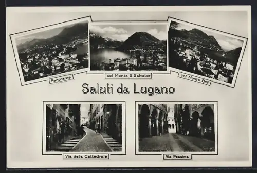 AK Lugano, Via della Cattedrale, Via Pessina, Panorama