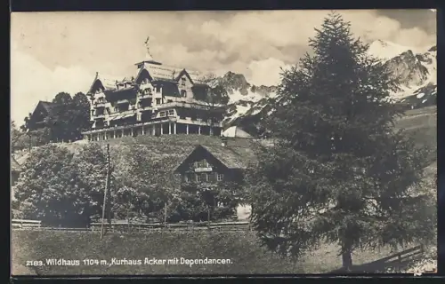 AK Wildhaus, Kurhaus Acker mit Dependancen