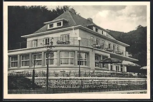 AK Edertal, Hotel-Cafe Terrassen am Edersee
