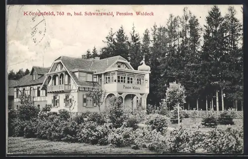 AK Königsfeld / Bad. Schwarzwald, Hotel Pension Waldeck