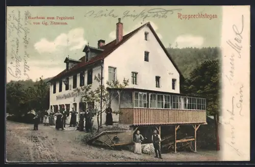 AK Rupprechtstegen, Gasthaus zum Pegnitztal von Gg. Zitzmann