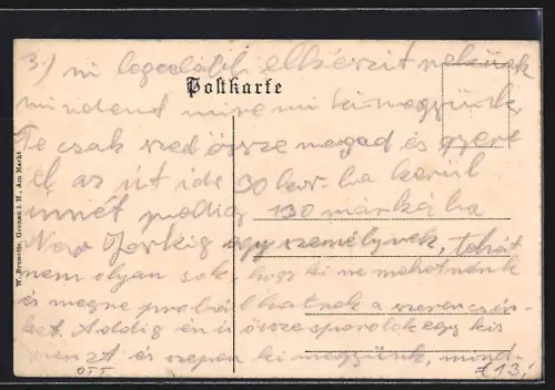 AK Gronau i. H., Partie in der Bahnhofstrasse