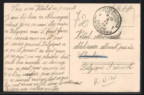 AK Eschweiler, Strassenpartie mit Reichsbank