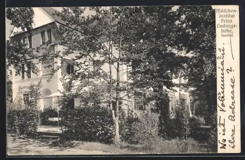 AK München-Thalkirchen, Mädcheninstitut Prinz Ludwigshöhe