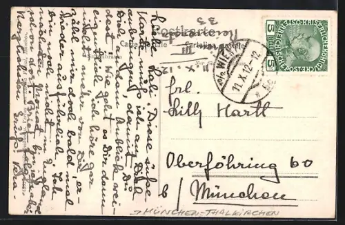 AK München-Thalkirchen, Mädcheninstitut Prinz Ludwigshöhe