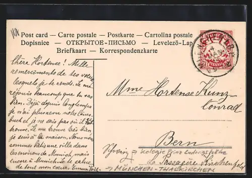 AK München-Thalkirchen, Kolonie Prinz Ludwigshöhe, Villa Oberbaurat Voit