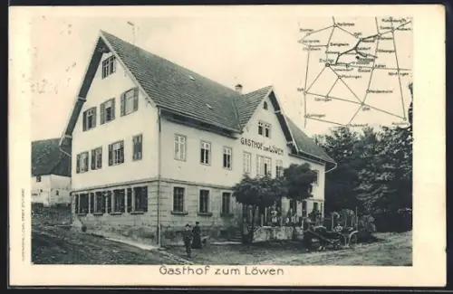 AK Mittelbronn, Gasthaus zum Löwen