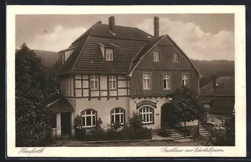 AK Hemfurth, Gasthaus z. Edertalsperre v. Carl Bergmann