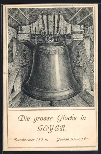 Künstler-AK Geyer, Die Grosse Glocke