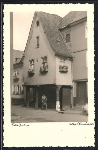 Foto-AK Diez, Blick auf die Alte Schmiede