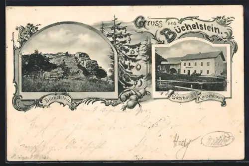 AK Grattersdorf, Gasthaus von Kerschbaum, Büchelstein