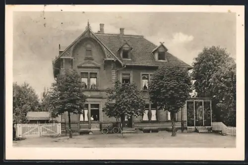 AK Denzlingen bei Freiburg, Bahnhof-Restaurant von Otto Arnold
