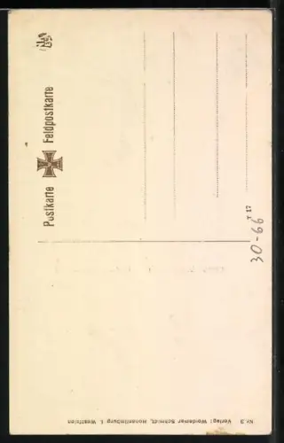 Künstler-AK Lager Waldesruh, Feldwebel-Unterstand