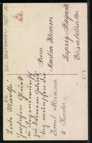 AK Kind wirft einen Brief in einen Briefkasten, Herzlichen Glückwunsch zum Geburtstage