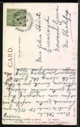 AK I`m sorry I missed the Post!, Scherz, Hund hat neben Briefkasten uriniert