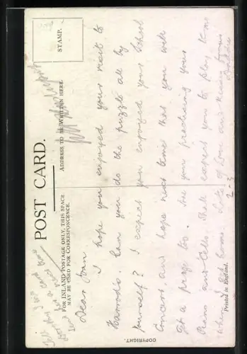 Künstler-AK Mädchen wirft einen Brief in den Briefkasten, I send my love by mail