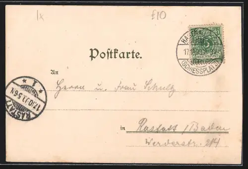 Lithographie Weissenburg, Erstürmung des Geisberg-Schlösschens