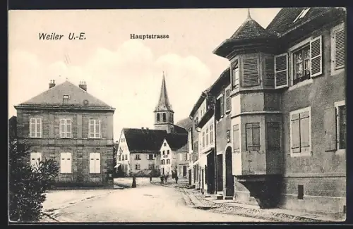 AK Weiler /U.-E., Hauptstrasse
