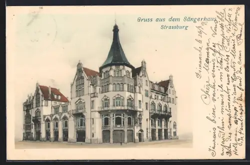 AK Strassburg, Blick auf das Sängerhaus