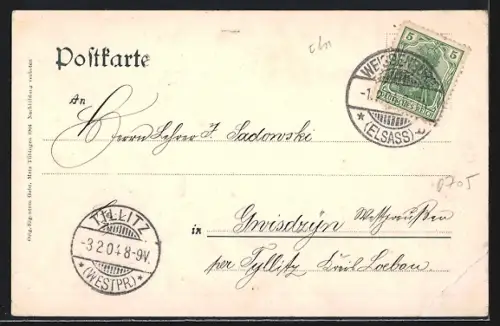 AK Weissenburg i. Els., Marktplatz