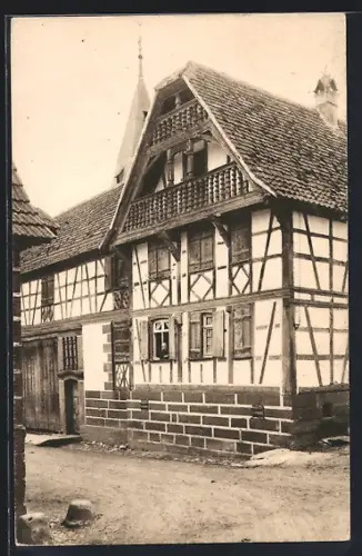 AK Zutzendorf, Maison à galerie en bois