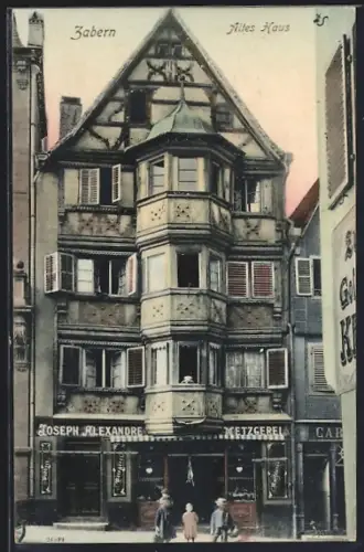 AK Zabern, Altes Haus mit Metzgerei von Joseph Alexandre