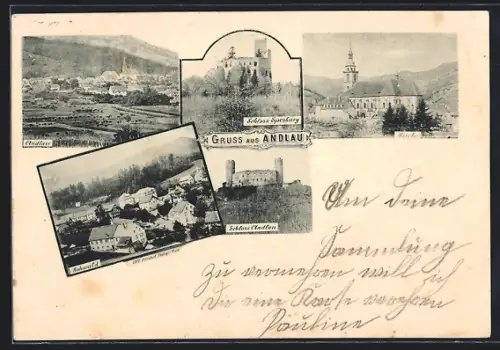AK Andlau, Schloss, Kirche, und Hohwald